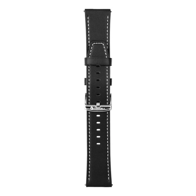 Ремінець Forcell F-Design FS21 для Samsung Galaxy Watch 22 mm Black (5903396393693)