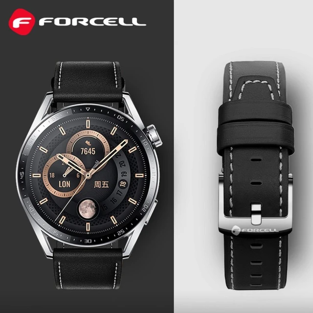 Ремінець Forcell F-Design FS21 для Samsung Galaxy Watch 22 mm Black (5903396393693)