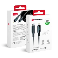 Кабель Forcell F-Energy Digital USB-C to Lightning PD 3A 27W 1.2m Black (5903396395260)