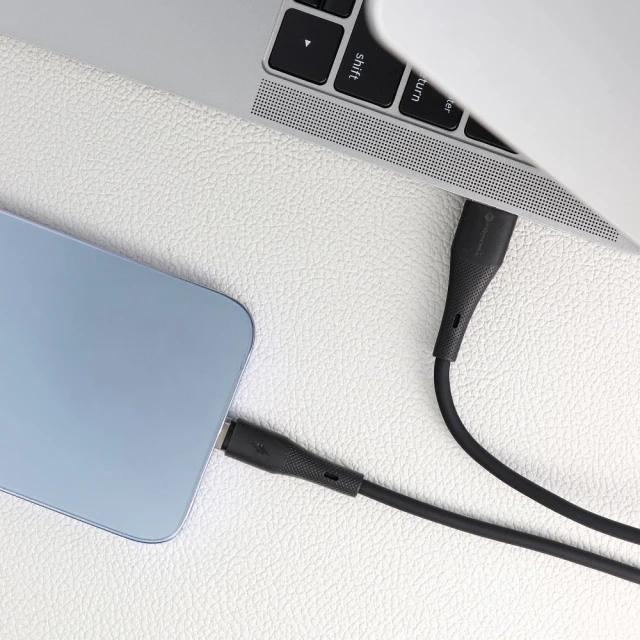 Кабель Forcell F-Energy Silicone USB-A to Lightning 2.4A 12W 1m Black (5903396395291)