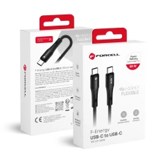 Кабель Forcell F-Energy USB-C to USB-C QC4.0 PD 3A 60W Silicone 1m C344 Black (5903396395307)