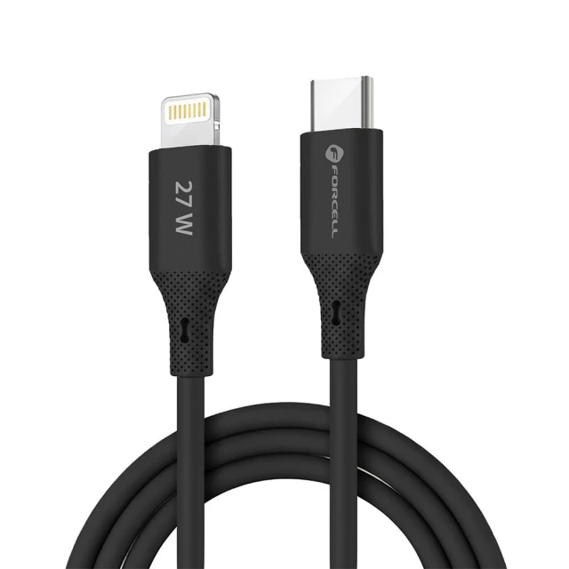 Кабель Forcell F-Energy USB-C to Lightning Black (5903396395314)