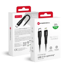 Кабель Forcell F-Energy USB-C to Lightning Black (5903396395314)