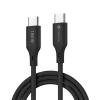 Кабель Forcell F-Energy Silicone USB C to USB C 5A 100W 1 m Black (5903396395321)