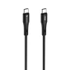 Кабель Forcell F-Energy Silicone USB C to USB C 5A 100W 1 m Black (5903396395321)