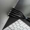 Кабель Forcell F-Energy Silicone USB C to USB C 5A 100W 1 m Black (5903396395321)