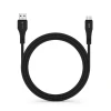 Кабель Forcell F-Energy QC3.0 USB-A to Micro USB 2.4A 18W Silicone 1m Black (5903396395338)