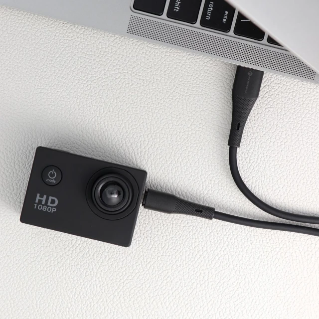 Кабель Forcell F-Energy QC3.0 USB-A to Micro USB 2.4A 18W Silicone 1m Black (5903396395338)