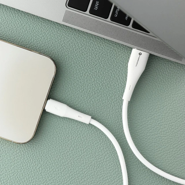 Кабель Forcell F-Energy USB-A to Lightning White (5903396395352)