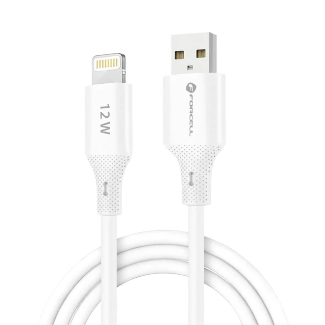 Кабель Forcell F-Energy USB-A to Lightning White (5903396395352)