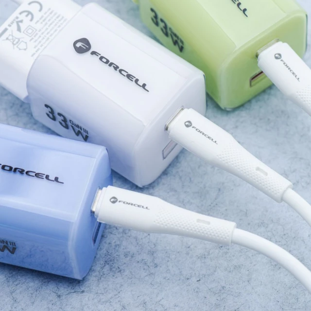 Кабель Forcell F-Energy USB-A to Lightning White (5903396395352)