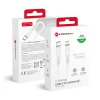 Кабель Forcell F-Energy C346 USB C - Lightning PD 3A 27W Silicone 1 м White (5903396395376)