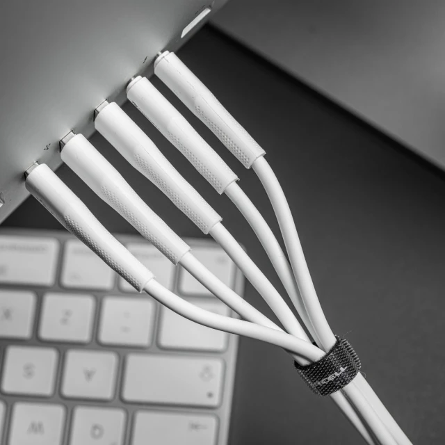 Кабель Forcell F-Energy Silicone USB C to USB C 5A 100W 1 m White (5903396395383)