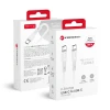 Кабель Forcell F-Energy Silicone USB C to USB C 5A 100W 1 m White (5903396395383)