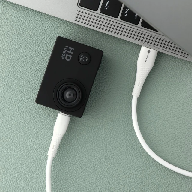 Кабель Forcell F-Energy QC3.0 USB-A to Micro USB 2.4A 18W Silicone 1m White (5903396395390)