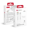 Кабель Forcell F-Energy QC3.0 USB-A to Micro USB 2.4A 18W Silicone 1m White (5903396395390)