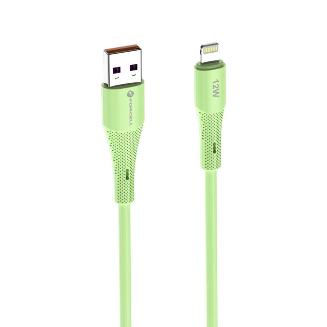 Кабель Forcell F-Energy USB-A to Lightning Green (5903396395413)