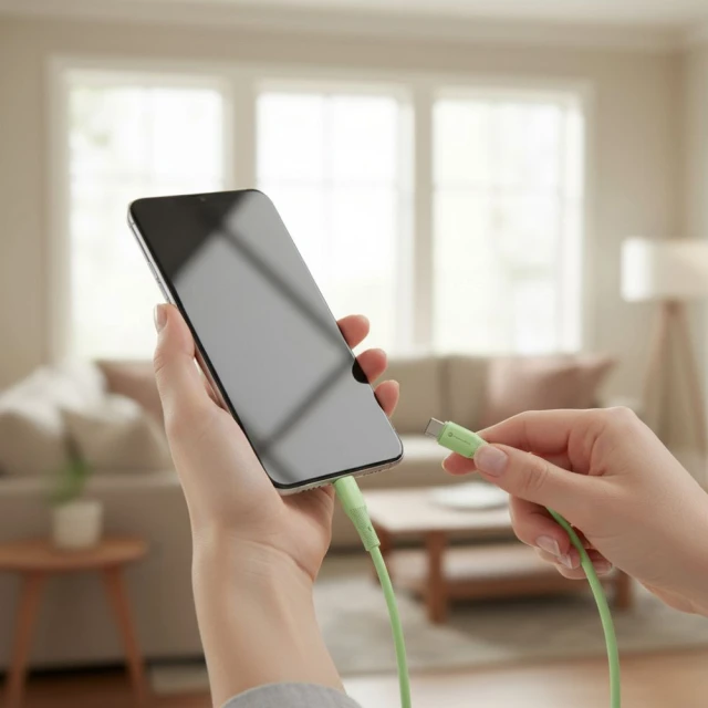 Кабель Forcell F-Energy USB-A to Lightning Green (5903396395413)