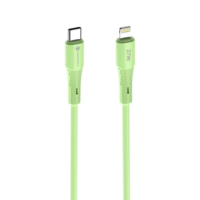 Кабель Forcell F-Energy USB-C to Lightning Green (5903396395437)