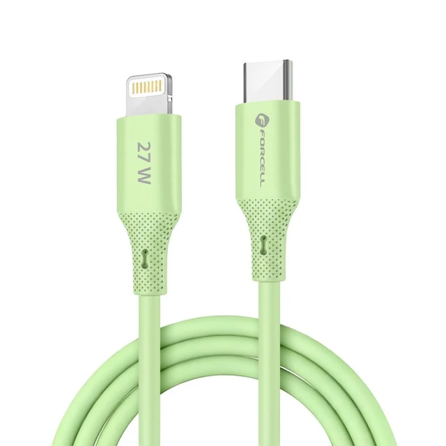 Кабель Forcell F-Energy USB-C to Lightning Green (5903396395437)