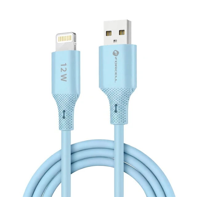 Кабель Forcell F-Energy USB-A to Lightning Blue (5903396395475)