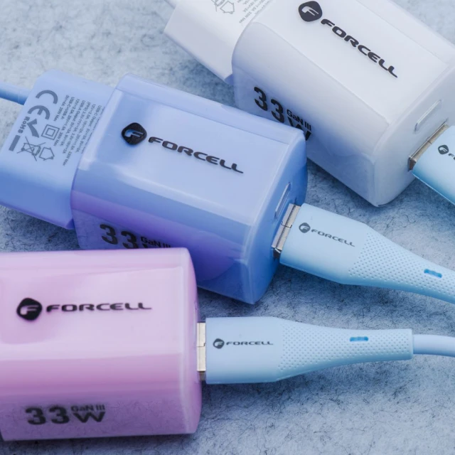 Кабель Forcell F-Energy USB-A to Lightning Blue (5903396395475)