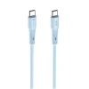 Кабель Forcell F-Energy USB-C to USB-C QC4.0 PD 3A 60W Silicone 1m Blue (5903396395482)