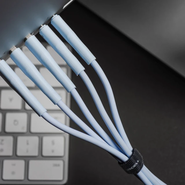 Кабель Forcell F-Energy USB-C to USB-C QC4.0 PD 3A 60W Silicone 1m Blue (5903396395482)