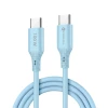 Кабель Forcell F-Energy USB-C to USB-C QC4.0 PD 5A 100W Silicone 1m Blue (5903396395505)