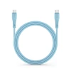 Кабель Forcell F-Energy QC3.0 USB-A to Micro USB 2.4A 18W Silicone 1m Blue (5903396395512)