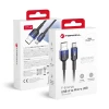 Кабель USB A to Micro USB Forcell F-Energy QC3.0 2.4A 18W Gradient 1m Black (5903396395574)