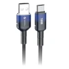 Кабель USB A to Micro USB Forcell F-Energy QC3.0 2.4A 18W Gradient 1m Black (5903396395574)