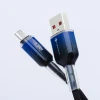 Кабель USB A to Micro USB Forcell F-Energy QC3.0 2.4A 18W Gradient 1m Black (5903396395574)