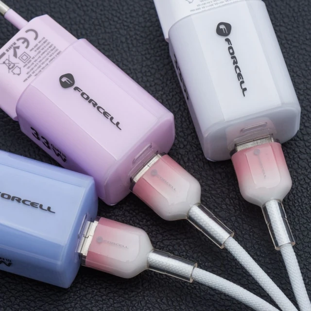 Кабель Forcell F-Energy USB-A to Lightning White (5903396395598)