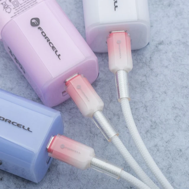 Кабель USB C до Lightning Forcell F-Energy PD 3A 27W 1 м White (5903396395611)