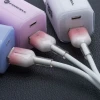 Кабель Forcell F-Energy QC3.0 USB-A to Micro USB 2.4A 18W Gradient 1m White (5903396395635)