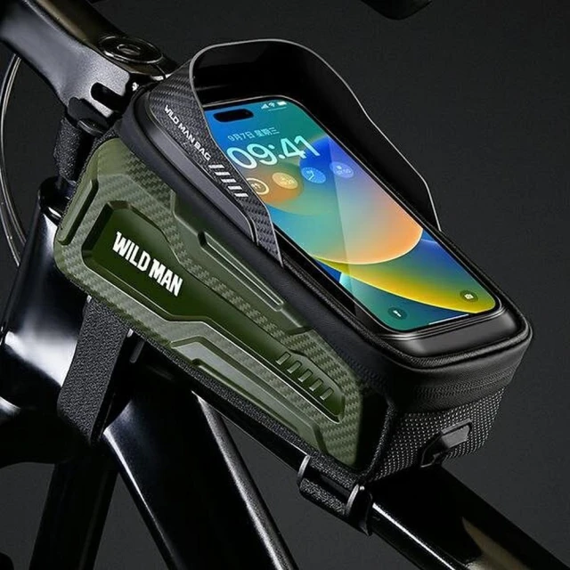 Сумка велосипедная WILDMAN на раму 1L Green (5903396396717)
