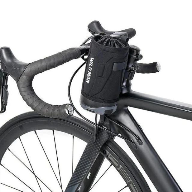 Сумка велосипедна WILDMAN на кермо для флягодержателя 1L R1 Black (5903396396793)