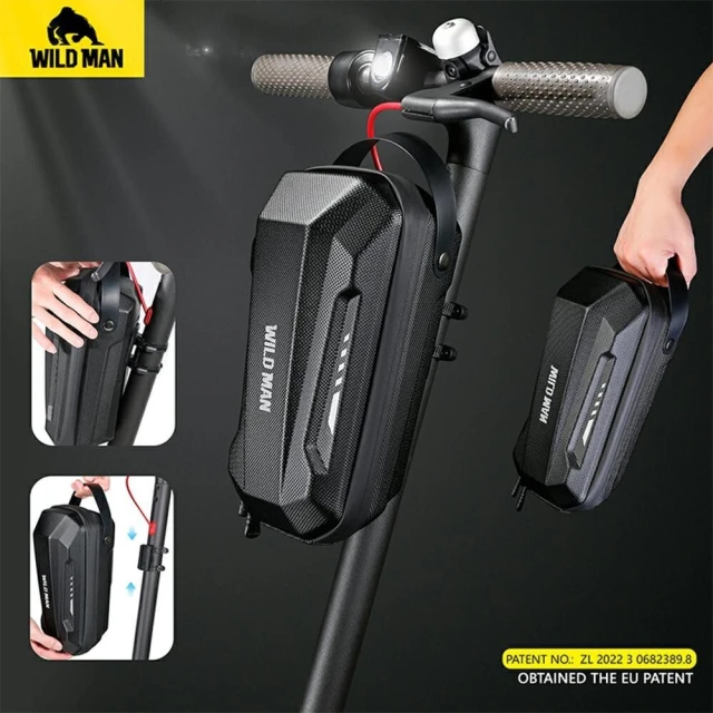 Сумка на кермо WILDMAN для електросамката водонепроникна 2L GD9X Black (5903396396809)
