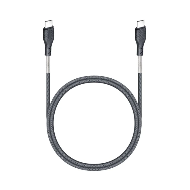 Кабель Forcell F-Energy USB-C to USB-C QC4.0 PD 5A 100W Carbon 1m Black (5903396396960)