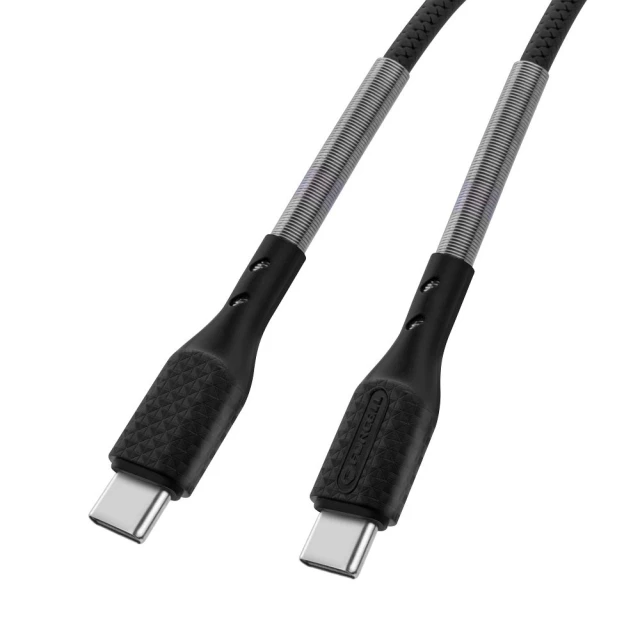 Кабель Forcell F-Energy USB-C to USB-C QC4.0 PD 5A 100W Carbon 1m Black (5903396396960)