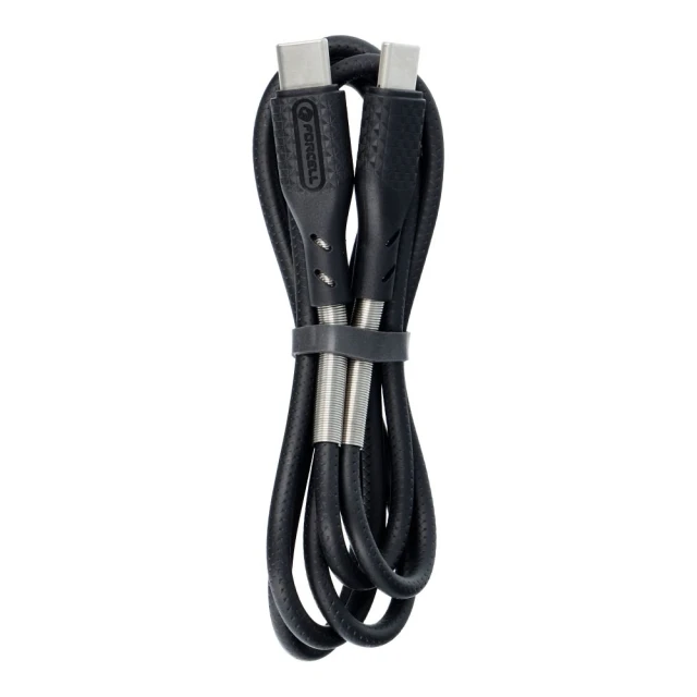 Кабель Forcell F-Energy USB-C to USB-C QC4.0 PD 5A 100W Carbon 1m Black (5903396396960)