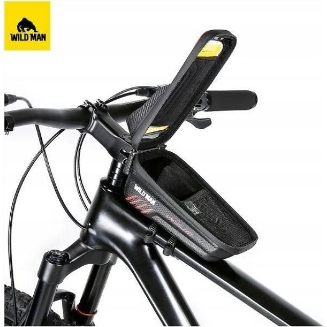 Сумка велосипедна рамна WILDMAN E12X 1L Black (5903396400124)