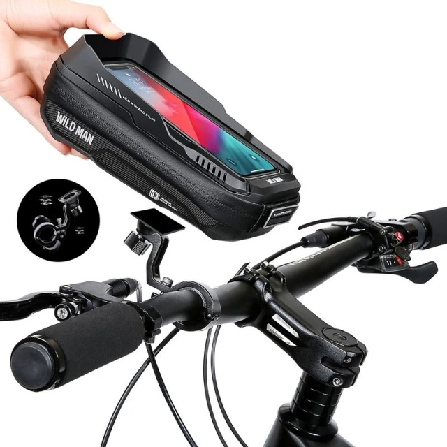 Сумка велосипедна на кермо WILDMAN XT3S 0.5L Black (5903396400131)