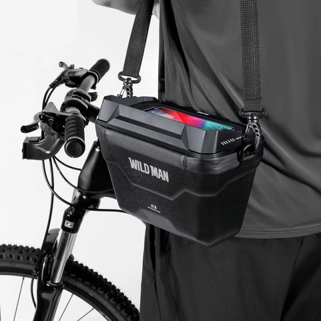 Сумка велосипедна на кермо WILDMAN XT8 3L Black (5903396400162)
