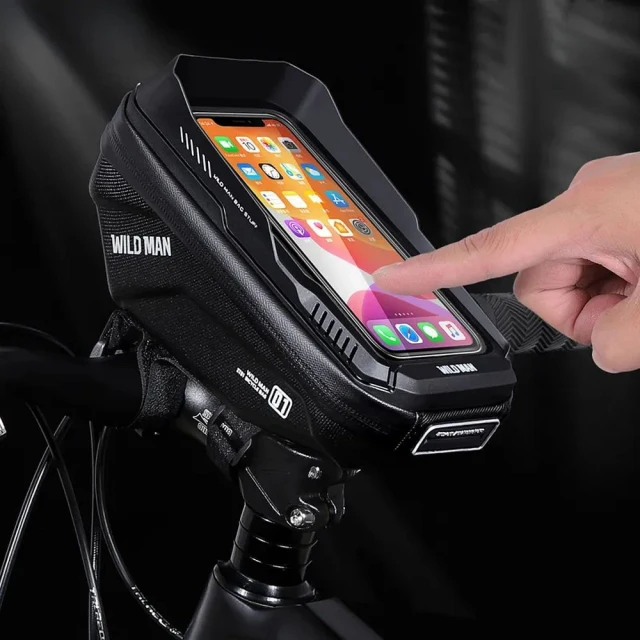 Сумка велосипедна на кермо WILDMAN XT1 1L Black (5903396400179)