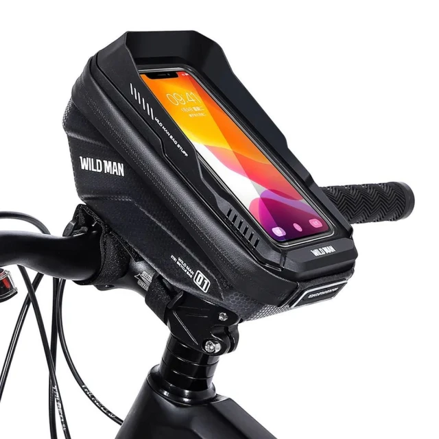 Сумка велосипедна на кермо WILDMAN XT1 1L Black (5903396400179)