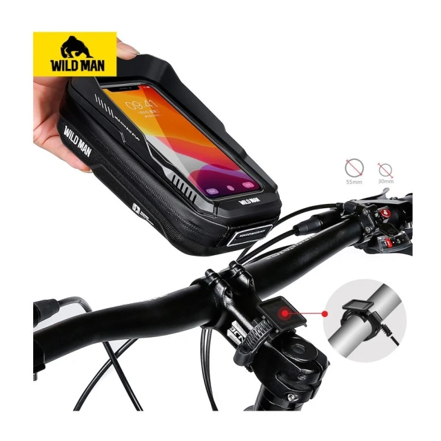 Сумка велосипедная на руль WILDMAN XT3 0.6L Black (5903396400186)