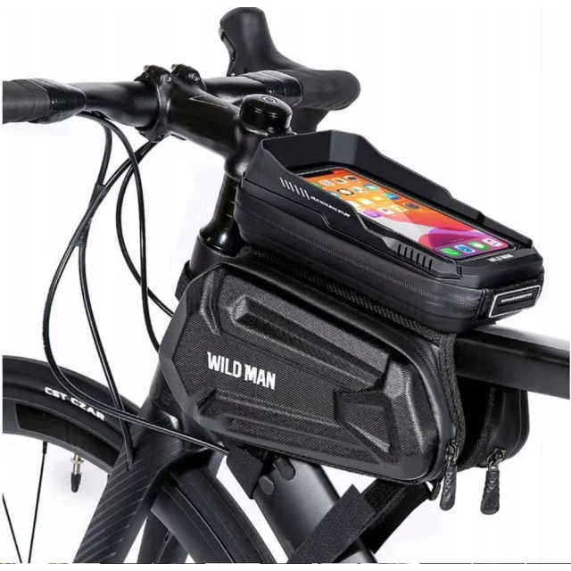 Сумка велосипедна рамна WILDMAN XT6 1.2L Black (5903396400193)