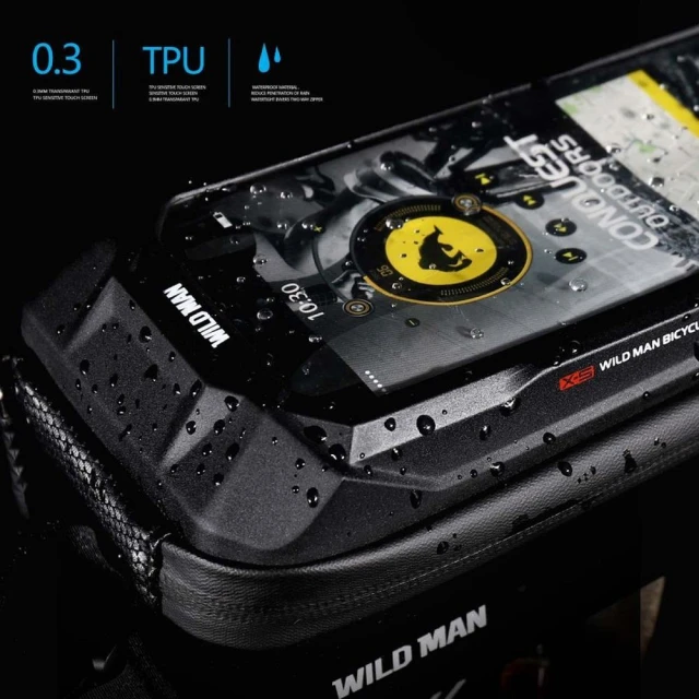Сумка велосипедна WILDMAN MS33 на раму 0,6L Black (5903396400230)